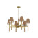 Lindenwood Nine Light Chandelier in Aged Brass (70|3448-AGB)