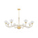 St. Lawrence Eight Light Chandelier in Aged Brass (70|3308-AGB)