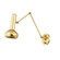 Roald LED Wall Sconce in Aged Brass (70|2813-AGB)