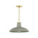 Pottersville One Light Pendant in Aged Brass/Ceramic Moss Crackle (70|1918-AGB/CMC)