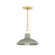 Pottersville One Light Pendant in Aged Brass/Ceramic Moss Crackle (70|1914-AGB/CMC)