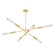 Dashiell LED Chandelier in Vintage Polished Brass (68|490-60-VPB)