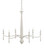Donnybrook Six Light Chandelier in Snow White/White (142|9000-1241)