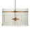 Electra Six Light Chandelier in Clear/Antique Brass (142|9000-1234)