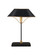 Daphne One Light Table Lamp in Black/Gold (142|6000-0982)