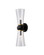 Byford Collection Two Light Bath Wall Sconce in Oil Rubbed Bronze / Clear / Polished Brass (142|5800-0060)