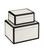 Lacquer Box Set of 2 in Ivory/Black (142|1200-0972)