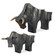 Regal Bull Sculptures Set/2 in Dark Bronze (52|18227)