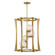 Darien Four Light Pendant in Warm Brass (51|3-1018-4-322)