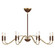Abeline Eight Light Chandelier in Warm Brass (51|1-2748-8-322)