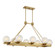 Darien Eight Light Linear Chandelier in Warm Brass (51|1-1016-8-322)