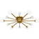 Quoizel Semi-Flush Mount Six Light Semi-Flush Mount in Brushed Gold (10|QSF6781BRG)