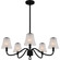 McKinney Five Light Chandelier in Matte Black (10|MCK5030MBK)