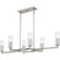 Cruz Six Light Linear Chandelier in Brushed Nickel (10|CRZ648BN)