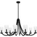 Allard Eight Light Chandelier in Matte Black (10|ALD5045MBK)