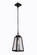 Sorano One Light Outdoor Pendant in Textured Black (46|ZA6911-TB)