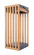 Teak LED Outdoor Rechargeable Table Lamp in Teak / Textured Grey (46|86298TKTG-OTR)