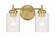 Claire Two Light Vanity in Satin Brass (46|60502-SB)