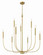 Traci Nine Light Chandelier in Satin Brass (46|59829-SB)