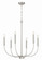 Traci Six Light Chandelier in Brushed Polished Nickel (46|59826-BNK)