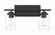 Clark Two Light Vanity in Flat Black (46|20417FB2)