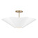 Maeve Four Light Pendant in Matte Brass and White (65|355443RE)