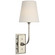 Hulton LED Wall Sconce in Polished Nickel (268|TOB 2189PN-L-CL)