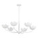 Arcata Six Light Chandelier in Gesso White (67|F2040-GSW)