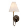 Polly One Light Wall Sconce in Aged Brass/Bronze (428|H984101-AGB/BRZ)