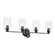 Gioe Four Light Bath in Black (12|55227BKFLU)