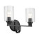 Gioe Two Light Bath in Black (12|55225BKFLU)