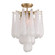 Ollie Four Light Semi Flush Mount in Aged Brass (60|OLL-6004-AG-CL_CEILING)