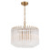 Lofton Five Light Chandelier in Aged Brass (60|LOF-5005-AG)