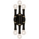 Kane Six Light Wall Sconce in Obsidian w/Modern Brass (165|OS75)