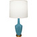 Small Emma One Light Accent Lamp in Steel Blue Glazed Ceramic w/Warm Brass (165|OB36)