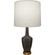 Small Emma One Light Accent Lamp in Ash Glazed Ceramic w/Warm Brass (165|CR36)