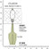 Emma One Light Table Lamp in Celadon Glazed Ceramic w/Polished Nickel/a Lucite (165|CL37)