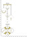 Mavisten Edition Copernica Five Light Pendant in Lacquered Burnished Brass w/White Painted Metal Shades (165|589WHT)