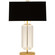 Jacqueline Two Light Table Lamp in Modern Brass w/Clear Crystal (165|1196B)