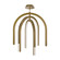 Helmet LED Pendant in Aged Brass (34|PD-93534-30-AB)
