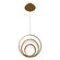 Hoopla LED Pendant in Aged Brass (34|PD-81513-40-AB)