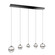 Cyllindra LED Chandelier in Black Chrome (34|PD-77505L-BC)