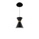 Pin Up LED Pendant in Black/Aged Brass (34|PD-57108-30-BK/AB)