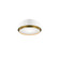 Salvo LED Flush Mount in White/Aged Brass (34|FM-20512-40-WT/AB)