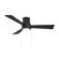 Hug LED Flush Mount Ceiling Fan in Matte Black (34|F-108L-MB)
