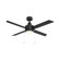Quade LED Flush Mount Ceiling Fan in Matte Black (34|F-106L-MB)