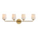 Durham Four Light Bath Vanity in Natural Aged Brass (16|12694WTNAB)