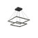 Piazza LED Chandelier in Black (347|CH88224-BK-UNV-010)
