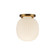 Cherise One Light Semi-Flush Mount in Brushed Gold/Glossy Ribbed Opal Glass (452|SF579107BGGR)