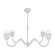 Effie Four Light Chandelier in Antique White/Opal Glass (452|CH558439AWOP)